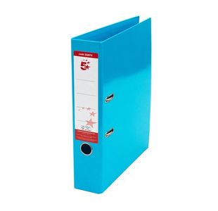 5 Star Office Lever Arch File Foolscap Blue (Pack of 10)
