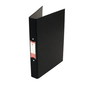 5 Star Office 2 O-Ring Binder A4 Polypropylene Black (Pack of 10)
