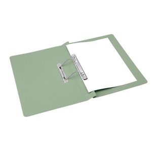 5 Star Office Transfer Spring File Mediumweight 285gsm Capacity 38mm Foolscap Green (Pack of 50)