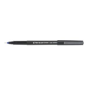 5 Star Office Fibre Tip Pen Medium 0.7mm Tip 0.4mm Line Blue (Pack of 12)