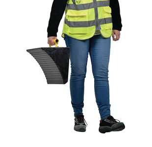 5 Star Heavy Duty Rubber Wheel Chock with Carry Handle 13.5kg FS544936
