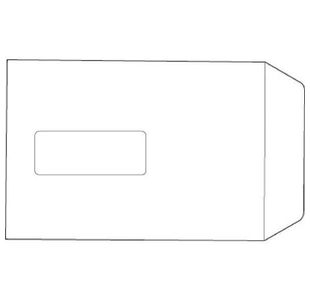 5 Star Envelopes Pocket Press Seal Window 100gsm White C5 229x162mm (Pack of 500)
