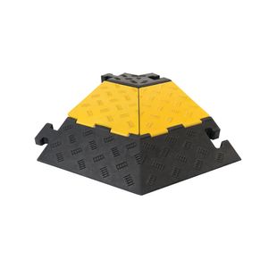 Traffic-Line Cable Protect Ramp Large Left Angle Sec Ylw/Blk FS607126