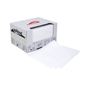 5 Star Spillpod Oil/Fuel Pads 310x390mm White Pack of 75 FS634559