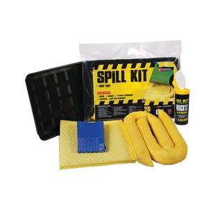 5 Star 20L Chemical Spill Kit with Drip-tray Yellow FS635723