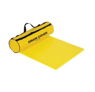 5 Star Drain Cover 460x460mm in Wallmounted Holdall Yellow FS637499