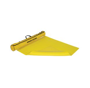 5 Star Drain Cover 910x910mm in Wallmounted Holdall Yellow FS637628