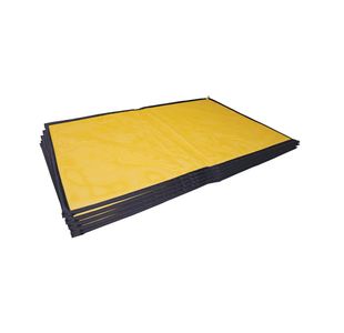 5 Star SpillTrapper Oil Absorbent Mat Large Yellow Pack of 5 FS638342