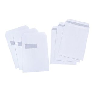 5 Star Envelopes Pocket Press Seal Window 90gsm C4 324x229mm White (Pack of 250)