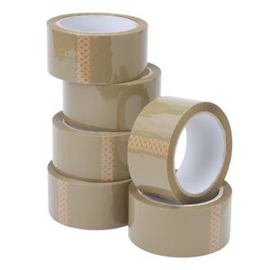 5 Star Packaging Tape 48mmx66m Buff (Pack of 6)
