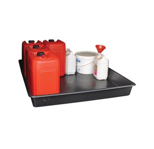 5 Star Evo Recycled Deep Spill Tray 1200x1200x120mm Black FS641403
