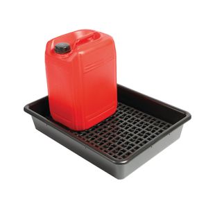 5 Star Evo Rcyc Spill Tray with Removable Grid 2x25L Black FS641458