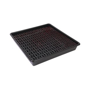 5 Star Evo Rcyc Spill Tray with Removable Grid 4x25L Black FS641465