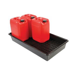 5 Star Evo Rcyc Spill Tray with Removable Grid 6x25L Black FS641649