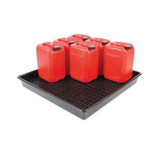 5 Star Evo Rcyc Spill Tray with Removable Grid 9x25L Black FS641823