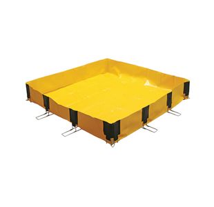 5 Star InstaBund Pool 4 Corner/8 Side 1500x1500x250mm Yellow FS642356