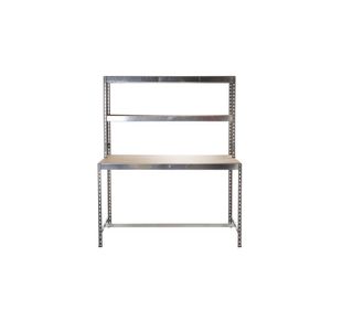 5 Star Hdut Workbench with 2 Upper Shelves 1500x800x1800mm FS643070