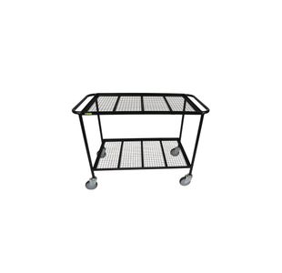 5 Star Mobile Shelf Trolley with Mesh Shelves 1200x450x900mm FS644299