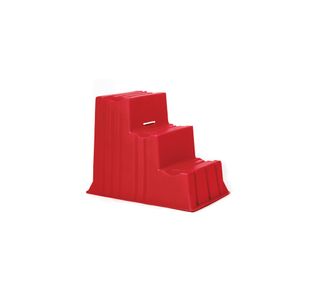 5 Star 3 Tread Industrial Steps PE Red 520x740x635mm FS645890