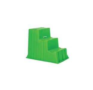 5 Star 3 Tread Industrial Steps PE Green 520x740x635mm FS645982