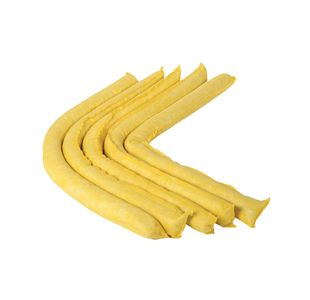 5 Star 20 Chemical Socks in a Box 8cmx1.2m Yellow Pack of 20 FS646378