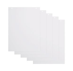 5 Star Plain Flipchart Pad 60gsm 20 Sheets A1 (Pack of 5) FS668897