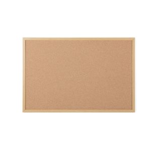 5 Star Cork Noticeboard Oak Effect Frame 900x600mm FS669041