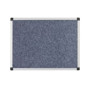 5 Star Fire Retardant Noticeboard 1800x1200mm Grey FS669104