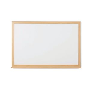5 Star Magnetic Drywipe Whiteboard Wood Frame 1800x1200mm FS669114