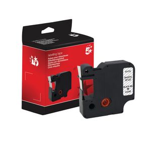 Five Star Non-OEM Replacement for Dymo 40910 Black on Clear 9mm x 7m FS671772