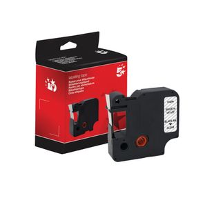 Five Star Non-OEM Replacement for Dymo 43610 Black on Clear 6mm x 7m FS672294