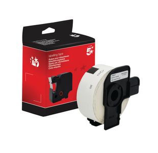 Five Star Non-OEM Replacement for Brother DK-11201 Black on White 29mm x 90mm 400/Roll FS672577