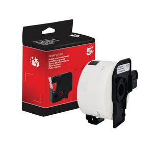 Five Star Non-OEM Replacement for Brother DK-11208 Black on White 38mm x 90mm 400/Roll FS672659