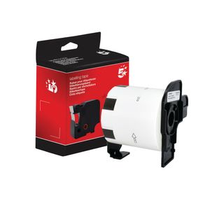 Five Star Non-OEM Replacement for Brother DK-11209 Black on White 62mm x 29mm 800/Roll FS672697