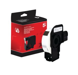 Five Star Non-OEM Replacement for Brother DK-11204 Black on White 17mm x 54mm 400/Roll FS672774