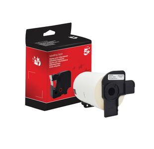 Five Star Non-OEM Replacement for Brother DK-11247 Black on White 103mm x 164mm 180/Roll FS672775