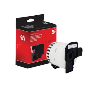 Five Star Non-OEM Replacement for Brother DK-44205 Black on White 62mm x 30.48m FS672860