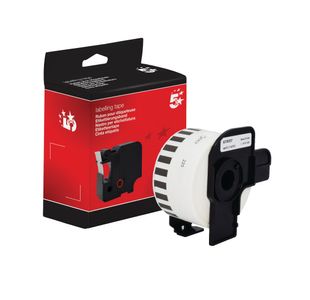 Five Star Non-OEM Replacement for Brother DK-22225 Black on White 38mm x 30.48m FS673037