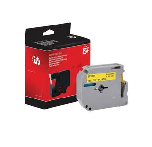 Five Star Non-OEM Replacement for Brother M-K621 Black on Yellow 9mm x 8m FS673254