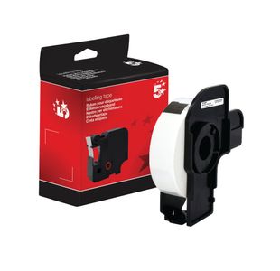 Five Star Non-OEM Replacement for Brother DK-11203 Black on White 17mm x 87mm 300/Roll FS673281