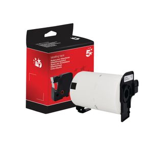 Five Star Non-OEM Replacement for Brother DK-11240 Black on White 102mm x 51mm 600/Roll FS673402