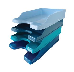 5 Star Letter Tray Cool Breeze (Pack of 4) FS676683