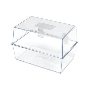 5 Star Card Index Box 6x4 Inch Crystal FS677017