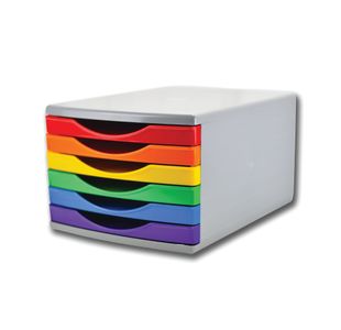 5 Star 6 Drawer Tower 6x30mm 180mm Rainbow FS677826