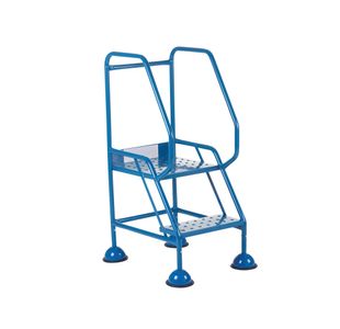5 Star UK Domed Feet Punched 2 Tread Steps Blue FS687549
