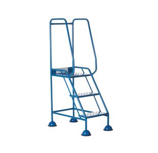 5 Star UK Domed Feet Punched 3 Tread Steps Blue FS687550