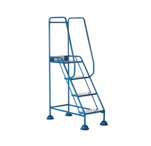 5 Star UK Domed Feet Punched 4 Tread Steps Blue FS687636