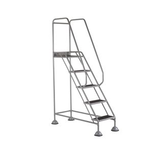 5 Star UK Domed Feet Anti-Slip 5 Tread Steps Grey FS687754