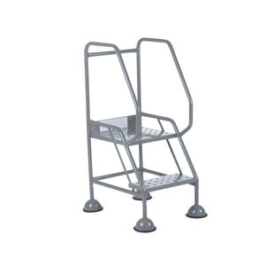 5 Star UK Domed Feet Punched 2 Tread Steps Grey FS687880