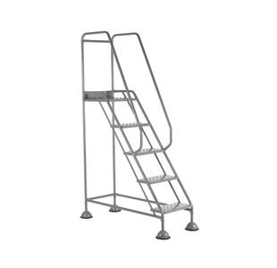 5 Star UK Domed Feet Punched 5 Tread Steps Grey FS687887